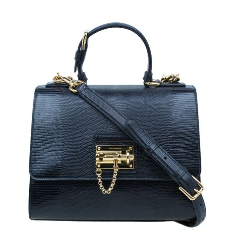 dolce gabbana black leather handbag|dolce and gabbana handbags outlet.